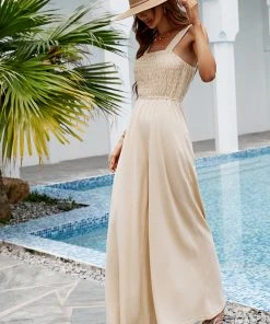 CUPSHE Gemini Smocking Jumpsuits Cover Up