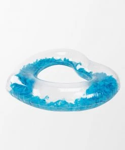 CUPSHE Seafoam Heart Shape Swimming Ring With Feathers