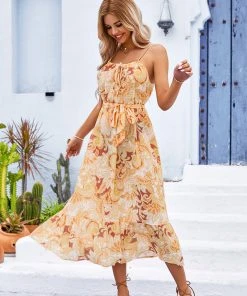 CUPSHE Dresses Milena Loose Waisted Adjustable Straps Slip Dress