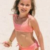 CUPSHE Girls’ Holiday Sunrise Faux Tie Bralette And Hipster Set Swimwear BOGO 40% OFF