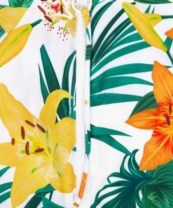 CUPSHE One Pieces Erica Floral And Tropical Long Sleeve One Piece Swimsuit