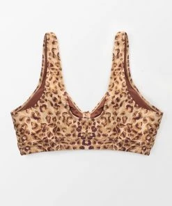 CUPSHE Josie Leopard Bowknot Plus Size Bikini Top Swimwear BOGO 40% OFF