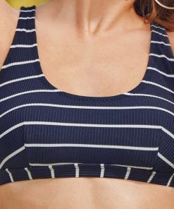 CUPSHE Callie Striped Lace Up Bikini Bikinis