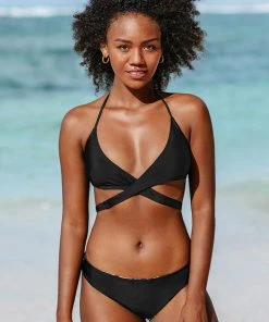 CUPSHE Colette Halter Wrap Low Waist Bikini Bikinis