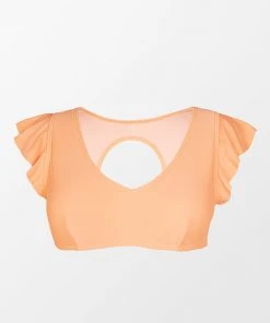 CUPSHE Spring Macaron Ruffled Bralette Plus Size Bikini Top