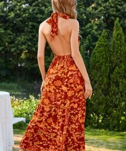 CUPSHE Allegra Backless Tie Elastic Waist A-Shape Dress Dresses