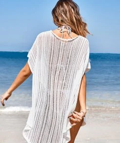 CUPSHE Ke’e Beach V-Neck Crochet Cover Up