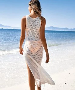 CUPSHE Dale Crochet Split Cover-up Dress