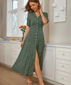 CUPSHE Aleta Short Sleeve V-neck A-Shape Dress Dresses