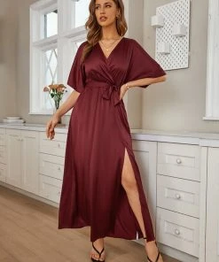 CUPSHE Dresses Angelique Elastic Waist Wrap Dress