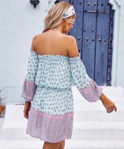 CUPSHE Dresses Yasmin Long Sleeve Elastic Waist Frill Dress