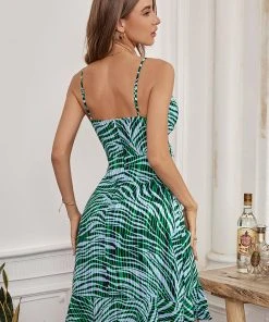 CUPSHE Laila Zebra Print Twist Front Dress