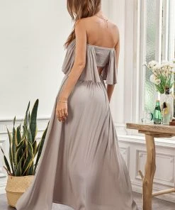 CUPSHE Dresses Gerry Sleeveless Pleated Maxi Dress