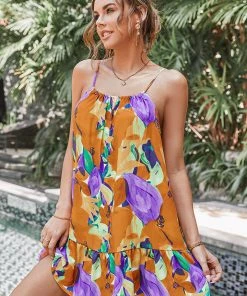 CUPSHE Imma Round Neck Loose Waisted A-Shape Dress