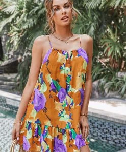 CUPSHE Imma Round Neck Loose Waisted A-Shape Dress