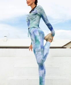 CUPSHE Soft Focus Tie Dye Drawstring Leggings Accs & Clothing