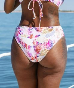 CUPSHE Swimwear UP TO 70% OFF Octavia Coral Print Bikini Bottom