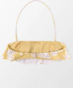 CUPSHE Delicate Expressions Flounce Bandeau Bikinis