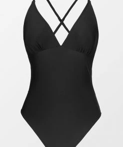 CUPSHE Kasey Black Cutout Back One Piece Swimsuit