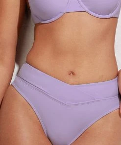 CUPSHE Nature Trip Paneled Underwire And Banded High Waist Bikini Set