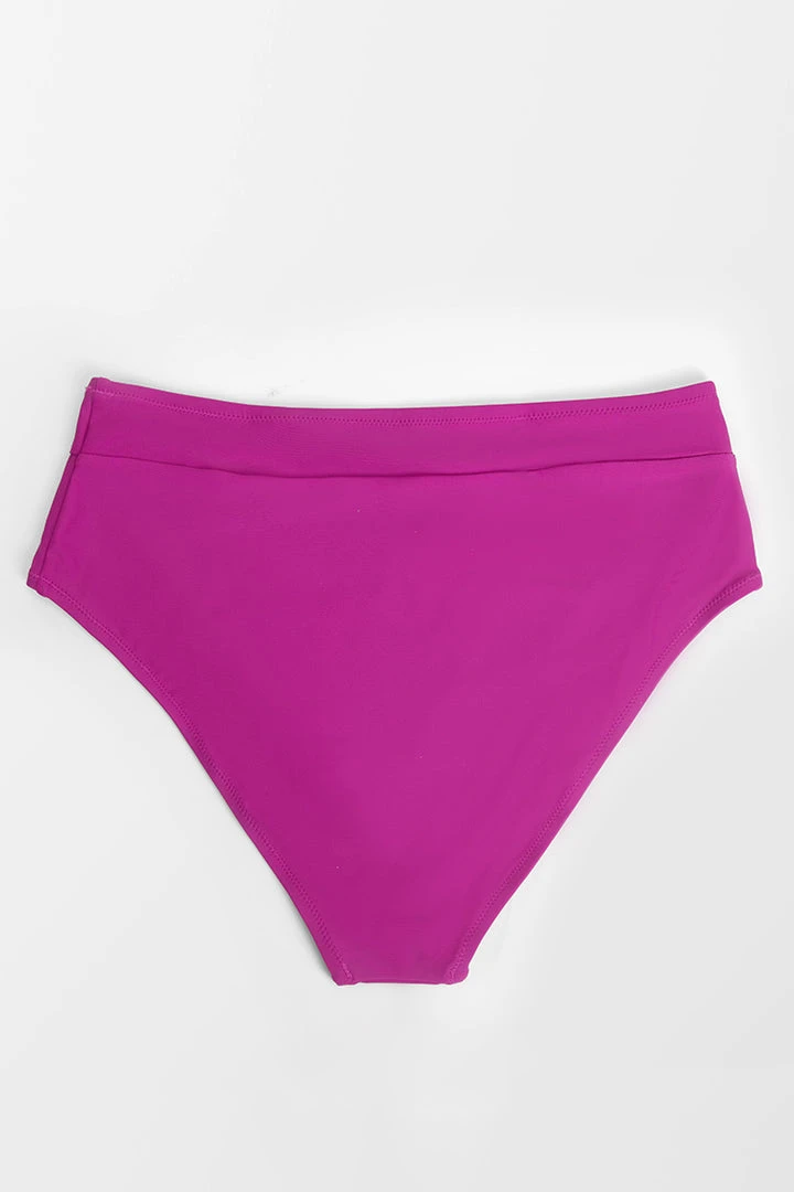 CUPSHE Swimwear UP TO 70% OFF Amira Fuchsia High Waisted Plus Size Bikini Bottom