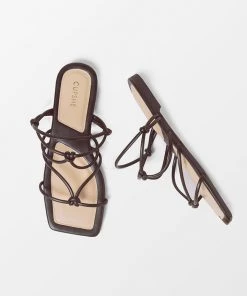 CUPSHE Flirt Square Toe Double-strap Sandals Accs & Clothing