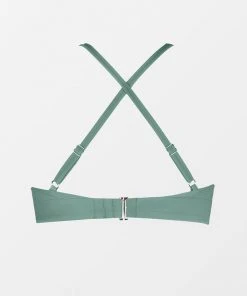 CUPSHE Keep It Cool Keyhole High Neck Plus Size Bikini Top