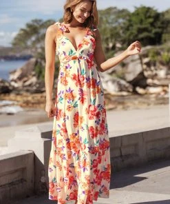 CUPSHE Dresses Lilac Dreams Plunge Tie Slip Dress