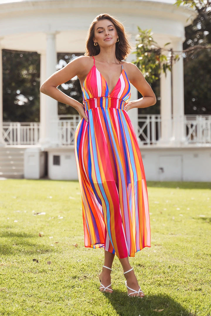 CUPSHE Myla Plunge Adjustable Straps Slip Dress Dresses