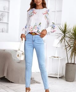 CUPSHE Britney Bubble Sleeve Smocking Frill Cover Up