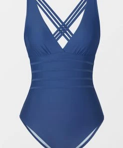 CUPSHE Grace Bay Plunge Tummy Control One Piece Swimsuit One Pieces