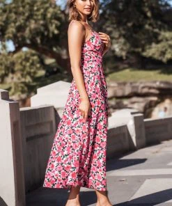 CUPSHE Dresses Lilac Dreams Floral Print Slip Dress