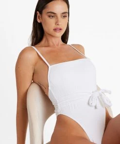 Cupshe One Pieces Delicate Blooms Belted Square Neck One Piece