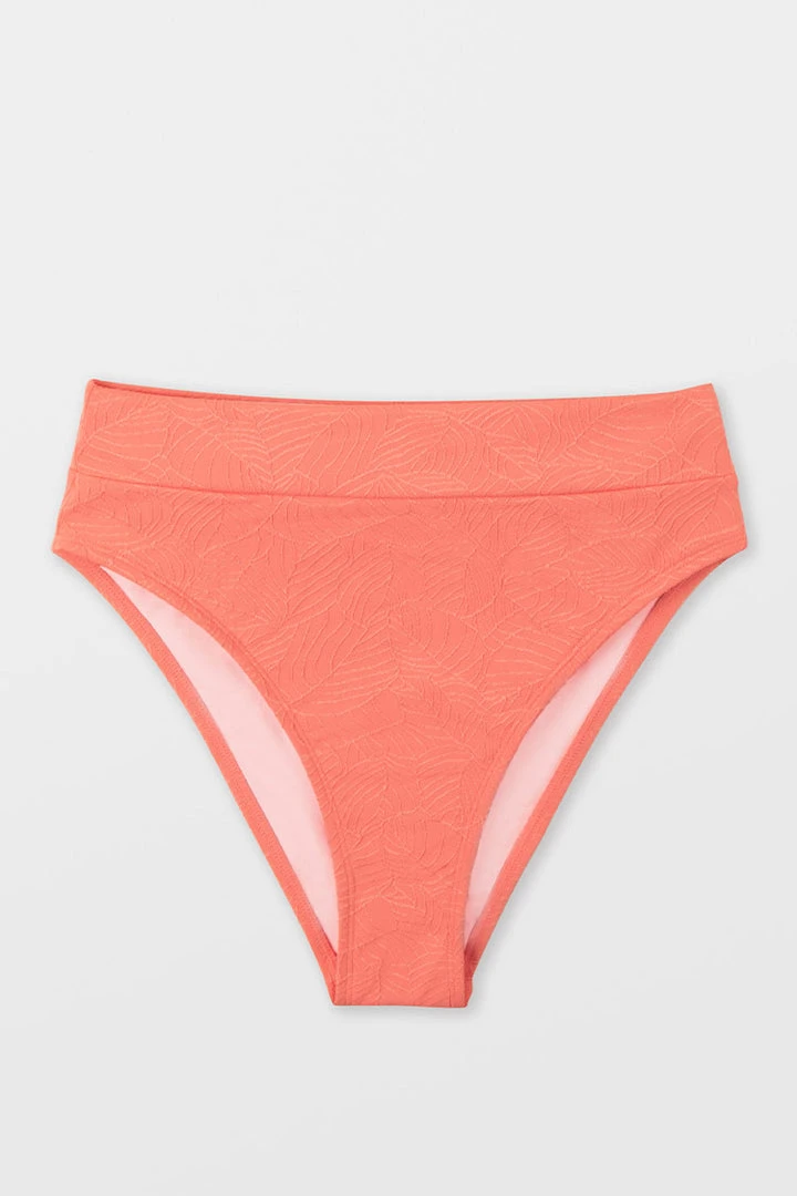 CUPSHE Summer Dreaming Banded Cheeky High Leg High Waist Bikini Bottoms Bikinis