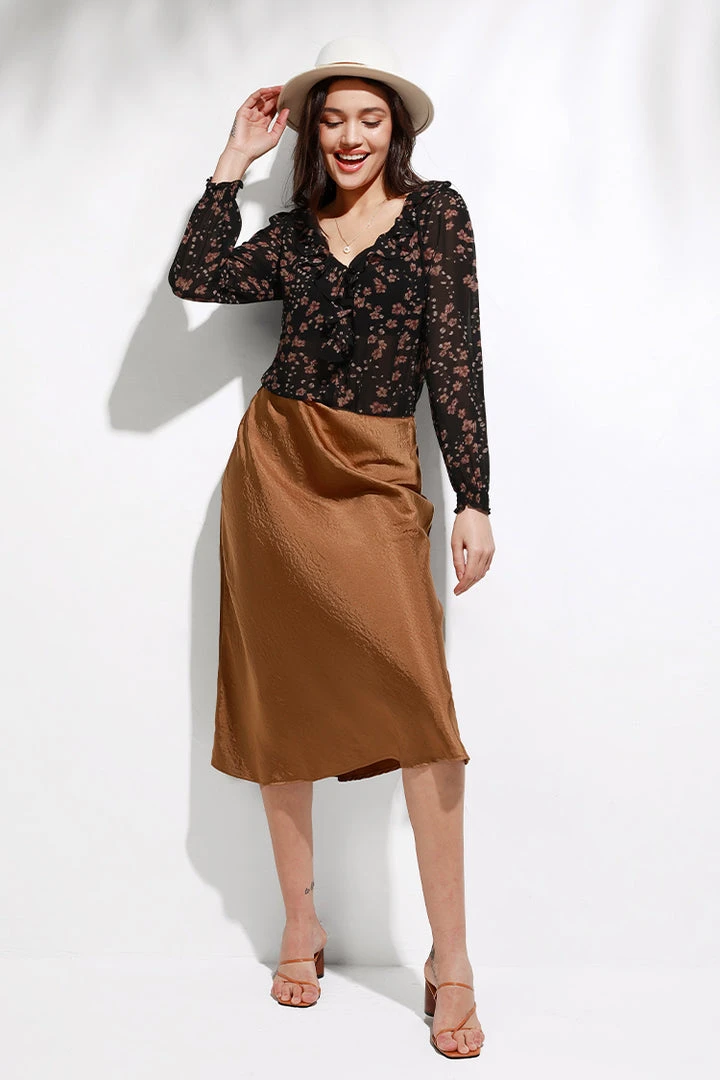 CUPSHE Jakayla Ditsy V-neck Bodysuit