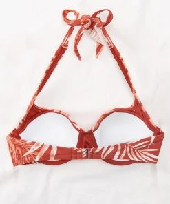 CUPSHE Tropic Escape Underwire Halter Bikini Top Swimwear UP TO 70% OFF