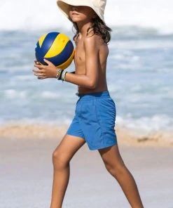 CUPSHE Atlantic Blue Boys’ Adjustable Volley Shorts Swimwear UP TO 70% OFF
