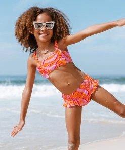 CUPSHE Street Art Bandeau Animal Print Girls Bikini Set