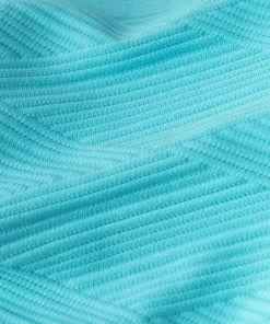 CUPSHE Blue Bandeau Low-Rised Solid Bikini