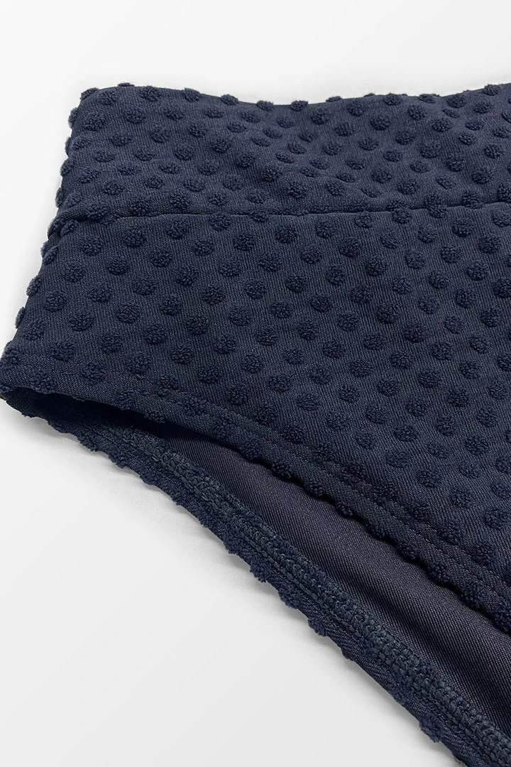 CUPSHE Shangrila Solids Tall Tri Bikini & Cheeky High Leg High Waist Set