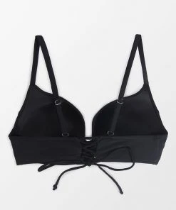 CUPSHE Elizabeth Lace-up Back Plus Size Bikini Top Swimwear UP TO 70% OFF