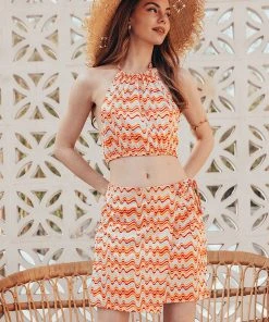 CUPSHE Cover Ups Alva Mini Length Zipper Skirt