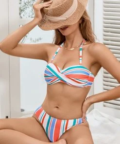 CUPSHE Portofino Escape Low Rise Classic Leg Hipster Bikini Bottom Bikinis