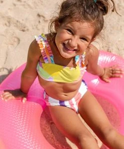 CUPSHE New In Bikinis ✨ Lanirescert Ruffled Strap Scenic Stripe Bikini Set