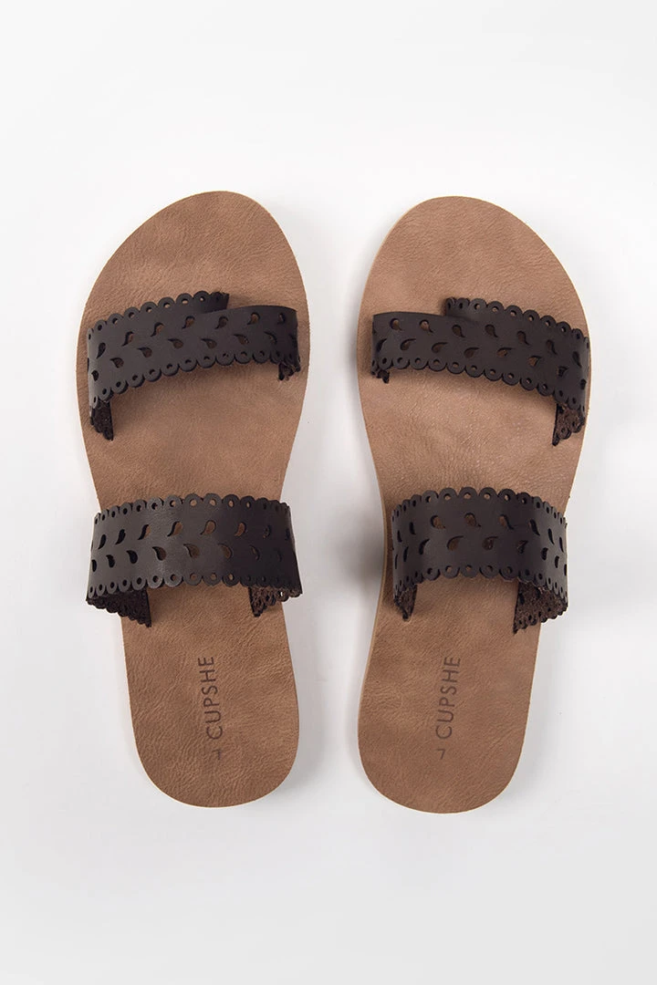 CUPSHE Tempe Hollow Out Slide Sandals Accs & Clothing