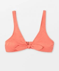 CUPSHE Summer Dreaming Jacquard Faux Bunny Tie Bralette Bikini Top