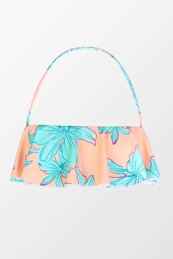 CUPSHE Swimwear BOGO 40% OFF Blooming Flowers Flounce Bandeau Bikini Top