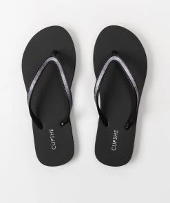 CUPSHE Accs & Clothing Noire Minimalist Flip Flops