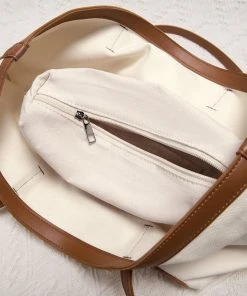 CUPSHE Sand And Stone Color Block Tote Bag Accs & Clothing