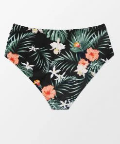 CUPSHE Diamond Floral Plus Size Bikini Bottom